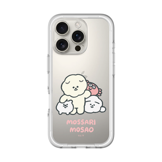 スリムプロテクションプレミアムケース［ もっさりもさお - みんないっしょ - クリア ］
