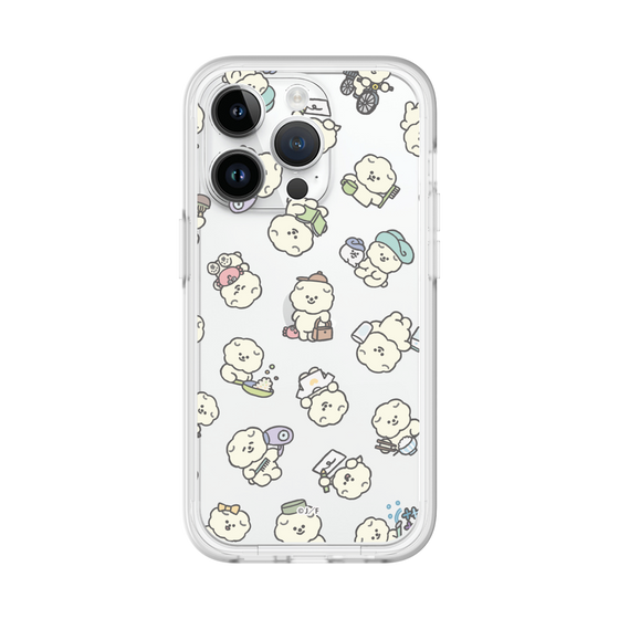 スリムプロテクションプレミアムケース［ もっさりもさお - もさおがいっぱい - クリア ］