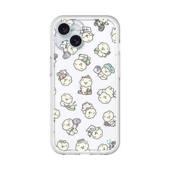 スリムプロテクションプレミアムケース［ もっさりもさお - もさおがいっぱい - クリア ］