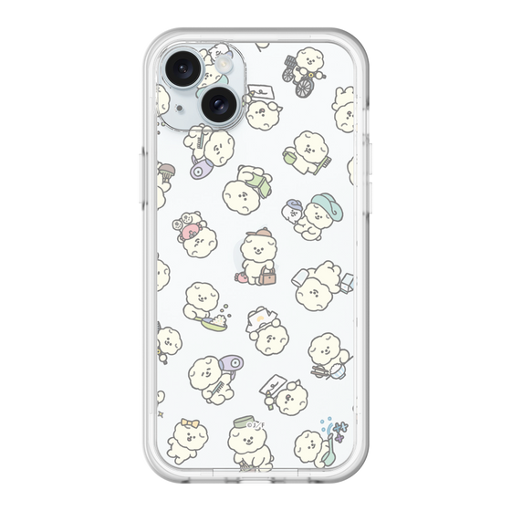 スリムプロテクションプレミアムケース［ もっさりもさお - もさおがいっぱい - クリア ］