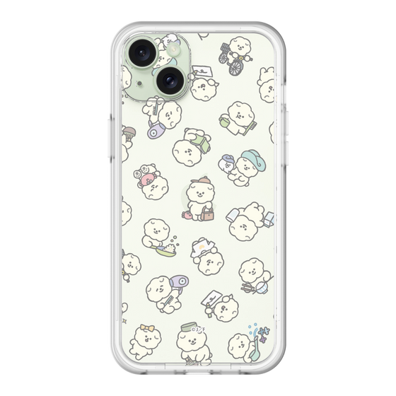 スリムプロテクションプレミアムケース［ もっさりもさお - もさおがいっぱい - クリア ］