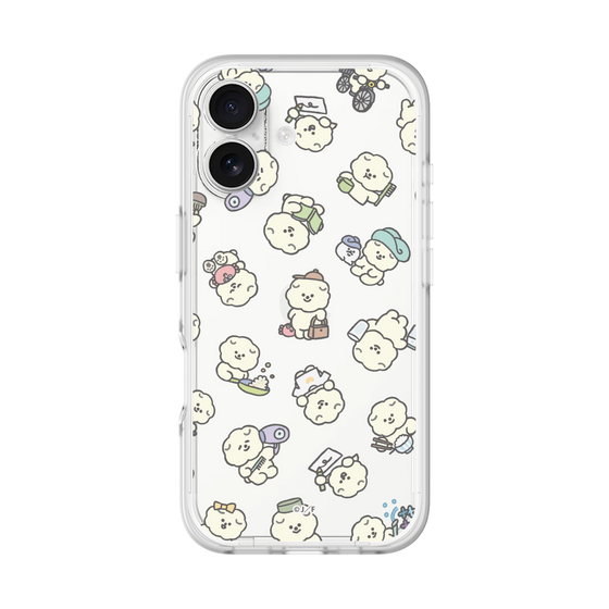 スリムプロテクションプレミアムケース［ もっさりもさお - もさおがいっぱい - クリア ］