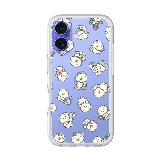 スリムプロテクションプレミアムケース［ もっさりもさお - もさおがいっぱい - クリア ］