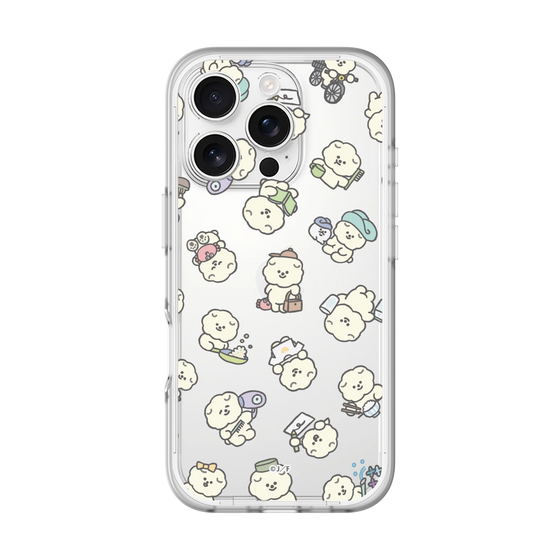 スリムプロテクションプレミアムケース［ もっさりもさお - もさおがいっぱい - クリア ］