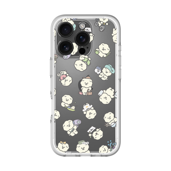 スリムプロテクションプレミアムケース［ もっさりもさお - もさおがいっぱい - クリア ］