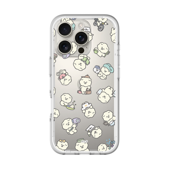 スリムプロテクションプレミアムケース［ もっさりもさお - もさおがいっぱい - クリア ］