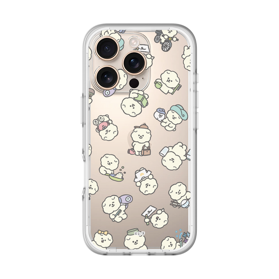 スリムプロテクションプレミアムケース［ もっさりもさお - もさおがいっぱい - クリア ］