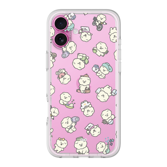 スリムプロテクションプレミアムケース［ もっさりもさお - もさおがいっぱい - クリア ］