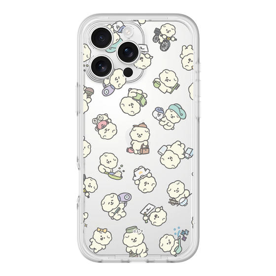 スリムプロテクションプレミアムケース［ もっさりもさお - もさおがいっぱい - クリア ］