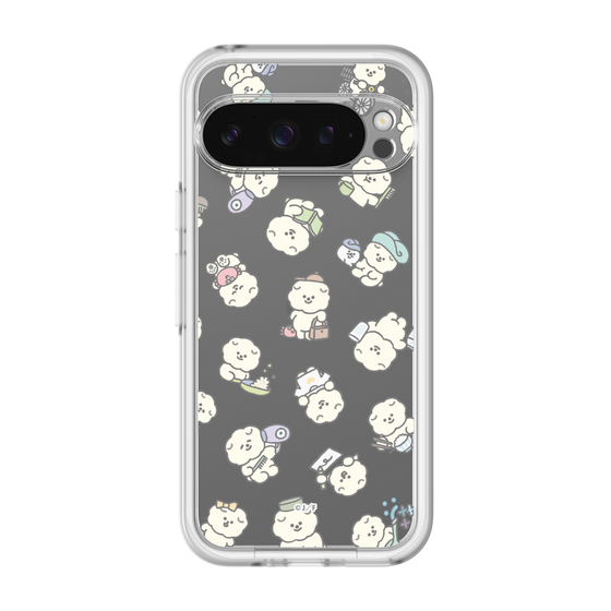 スリムプロテクションプレミアムケース［ もっさりもさお - もさおがいっぱい - クリア ］