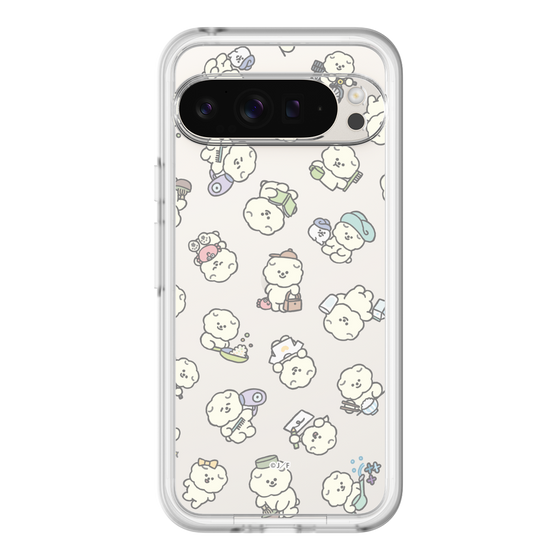 スリムプロテクションプレミアムケース［ もっさりもさお - もさおがいっぱい - クリア ］