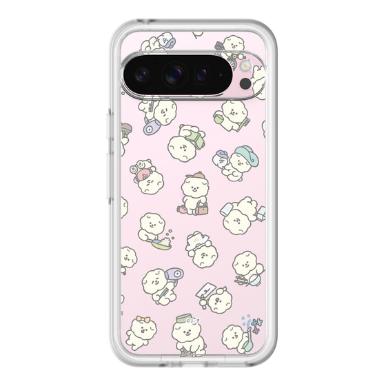 スリムプロテクションプレミアムケース［ もっさりもさお - もさおがいっぱい - クリア ］
