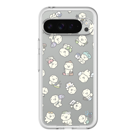 スリムプロテクションプレミアムケース［ もっさりもさお - もさおがいっぱい - クリア ］