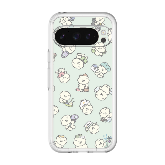 スリムプロテクションプレミアムケース［ もっさりもさお - もさおがいっぱい - グリーン ］