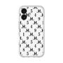 スリムプロテクションプレミアムケース［ Chell classy - Monogram - White ］