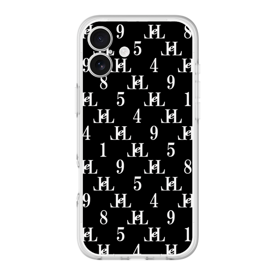 スリムプロテクションプレミアムケース［ Chell classy - Monogram - Black ］