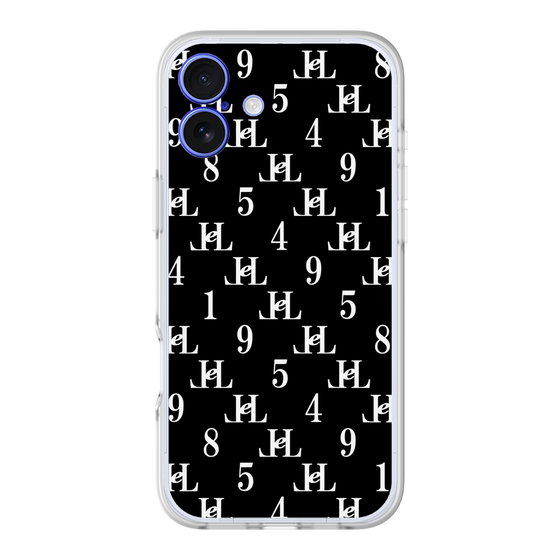 スリムプロテクションプレミアムケース［ Chell classy - Monogram - Black ］