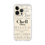 スリムプロテクションプレミアムケース［ Chell classy - Logotype ］