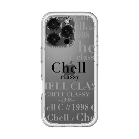 スリムプロテクションプレミアムケース［ Chell classy - Logotype ］