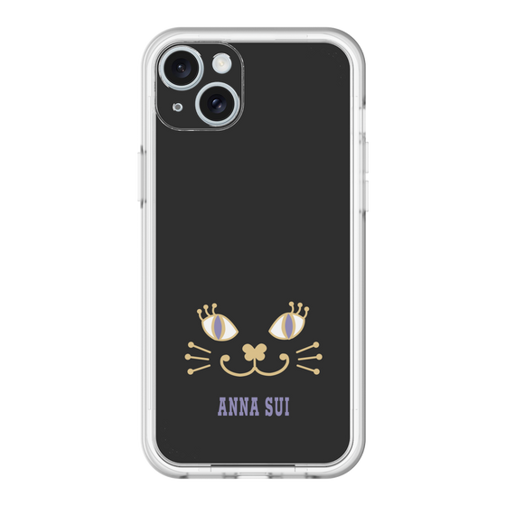 スリムプロテクションプレミアムケース［ ANNA SUI - フェイス - ブラック ］