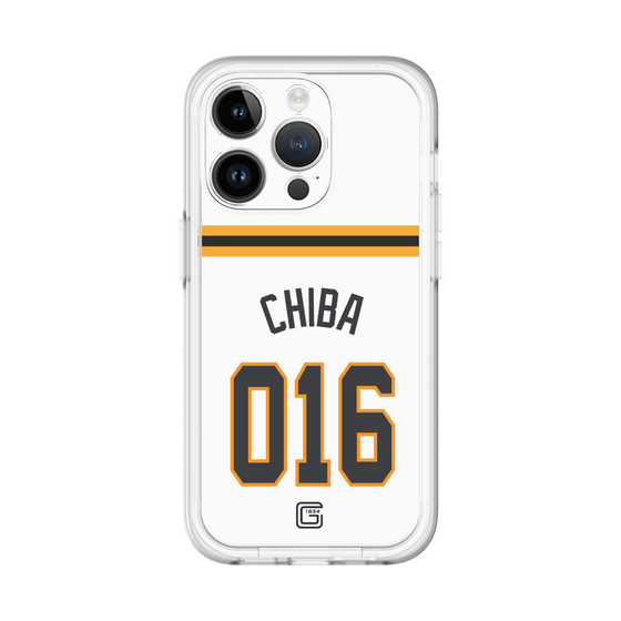 スリムプロテクションプレミアムケース［ 読売ジャイアンツ - #016 CHIBA - ホーム ］