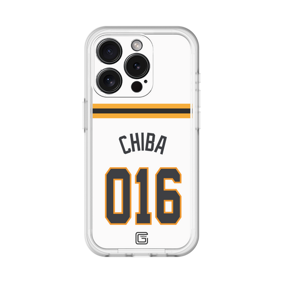 スリムプロテクションプレミアムケース［ 読売ジャイアンツ - #016 CHIBA - ホーム ］