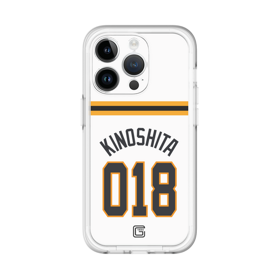 スリムプロテクションプレミアムケース［ 読売ジャイアンツ - #018 KINOSHITA - ホーム ］