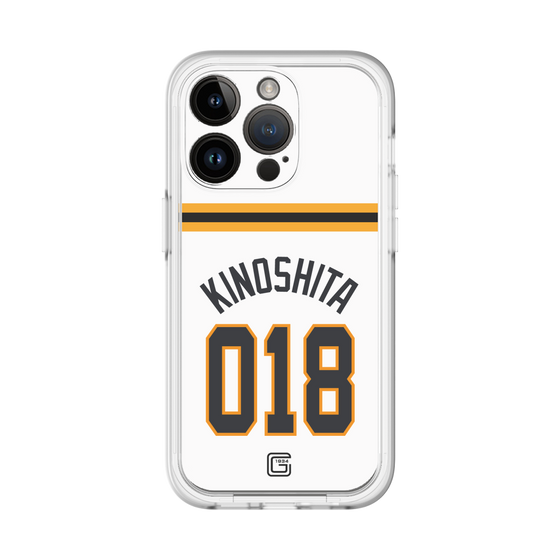 スリムプロテクションプレミアムケース［ 読売ジャイアンツ - #018 KINOSHITA - ホーム ］