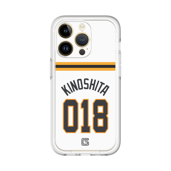 スリムプロテクションプレミアムケース［ 読売ジャイアンツ - #018 KINOSHITA - ホーム ］