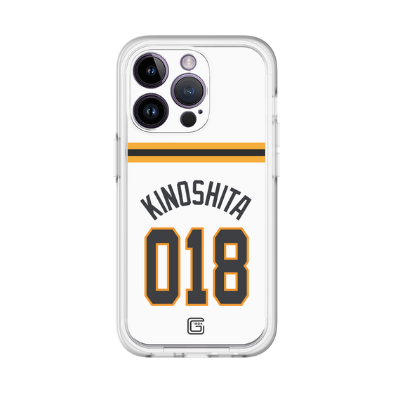 スリムプロテクションプレミアムケース［ 読売ジャイアンツ - #018 KINOSHITA - ホーム ］