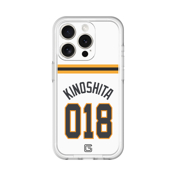 スリムプロテクションプレミアムケース［ 読売ジャイアンツ - #018 KINOSHITA - ホーム ］