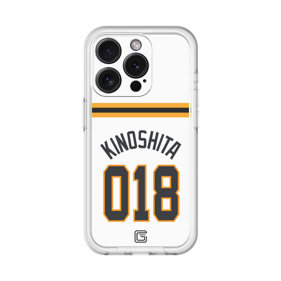 スリムプロテクションプレミアムケース［ 読売ジャイアンツ - #018 KINOSHITA - ホーム ］