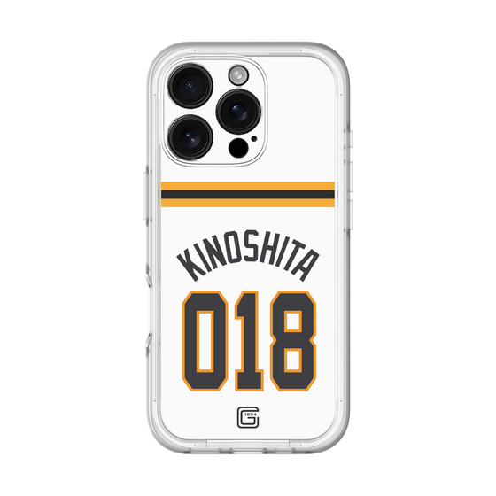 スリムプロテクションプレミアムケース［ 読売ジャイアンツ - #018 KINOSHITA - ホーム ］