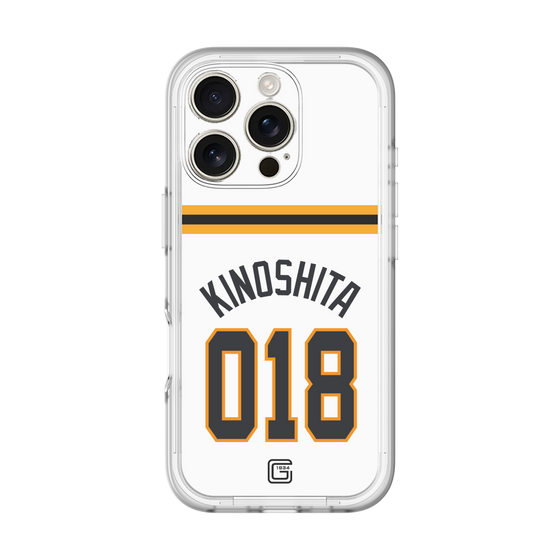 スリムプロテクションプレミアムケース［ 読売ジャイアンツ - #018 KINOSHITA - ホーム ］