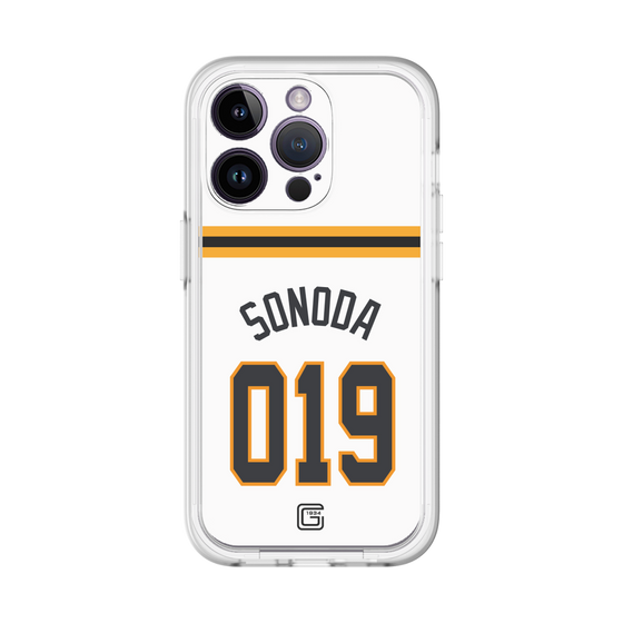 スリムプロテクションプレミアムケース［ 読売ジャイアンツ - #019 SONODA - ホーム ］