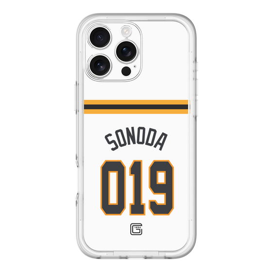 スリムプロテクションプレミアムケース［ 読売ジャイアンツ - #019 SONODA - ホーム ］