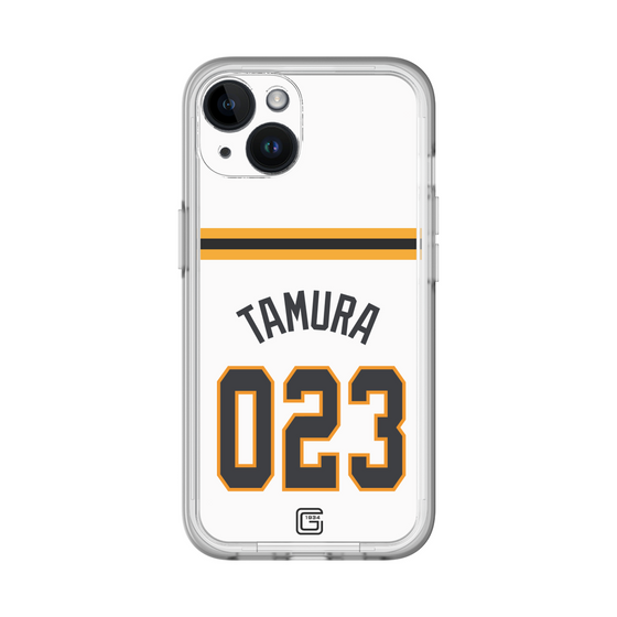 スリムプロテクションプレミアムケース［ 読売ジャイアンツ - #023 TAMURA - ホーム ］