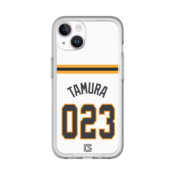 スリムプロテクションプレミアムケース［ 読売ジャイアンツ - #023 TAMURA - ホーム ］
