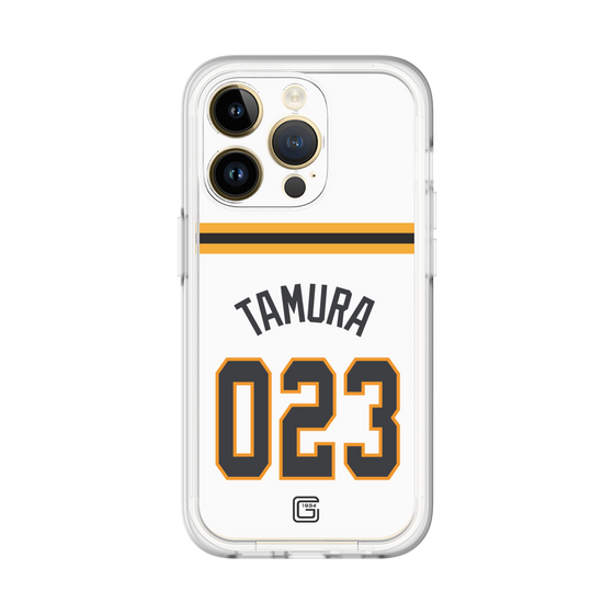 スリムプロテクションプレミアムケース［ 読売ジャイアンツ - #023 TAMURA - ホーム ］