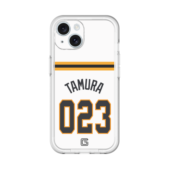 スリムプロテクションプレミアムケース［ 読売ジャイアンツ - #023 TAMURA - ホーム ］