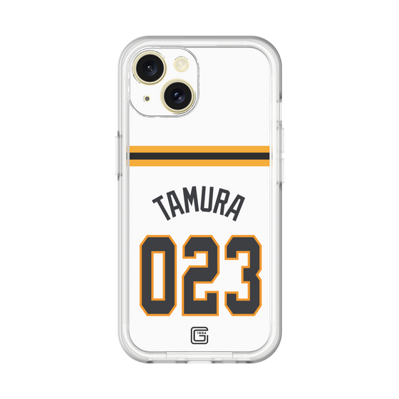 スリムプロテクションプレミアムケース［ 読売ジャイアンツ - #023 TAMURA - ホーム ］