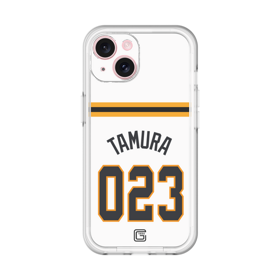 スリムプロテクションプレミアムケース［ 読売ジャイアンツ - #023 TAMURA - ホーム ］