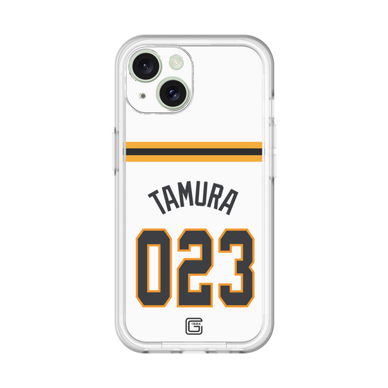 スリムプロテクションプレミアムケース［ 読売ジャイアンツ - #023 TAMURA - ホーム ］