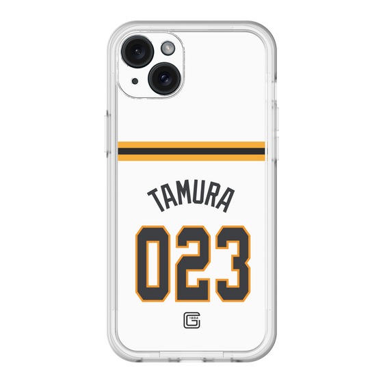 スリムプロテクションプレミアムケース［ 読売ジャイアンツ - #023 TAMURA - ホーム ］