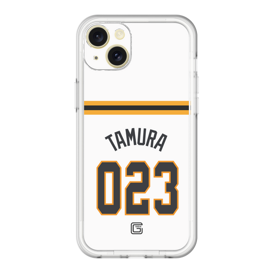 スリムプロテクションプレミアムケース［ 読売ジャイアンツ - #023 TAMURA - ホーム ］