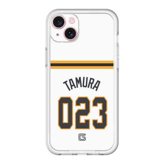 スリムプロテクションプレミアムケース［ 読売ジャイアンツ - #023 TAMURA - ホーム ］