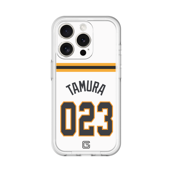 スリムプロテクションプレミアムケース［ 読売ジャイアンツ - #023 TAMURA - ホーム ］