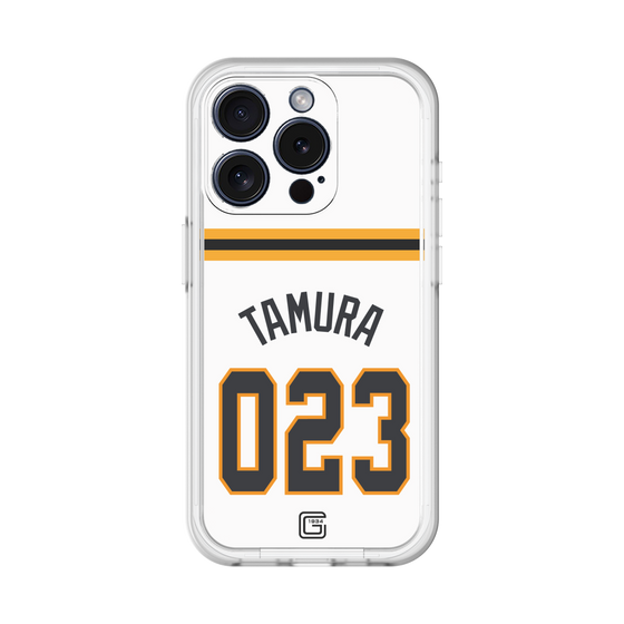 スリムプロテクションプレミアムケース［ 読売ジャイアンツ - #023 TAMURA - ホーム ］