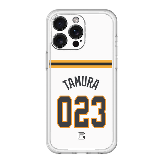 スリムプロテクションプレミアムケース［ 読売ジャイアンツ - #023 TAMURA - ホーム ］