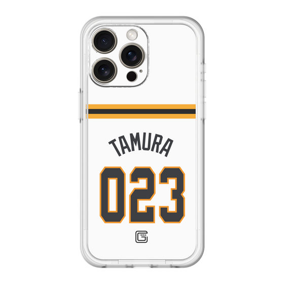 スリムプロテクションプレミアムケース［ 読売ジャイアンツ - #023 TAMURA - ホーム ］